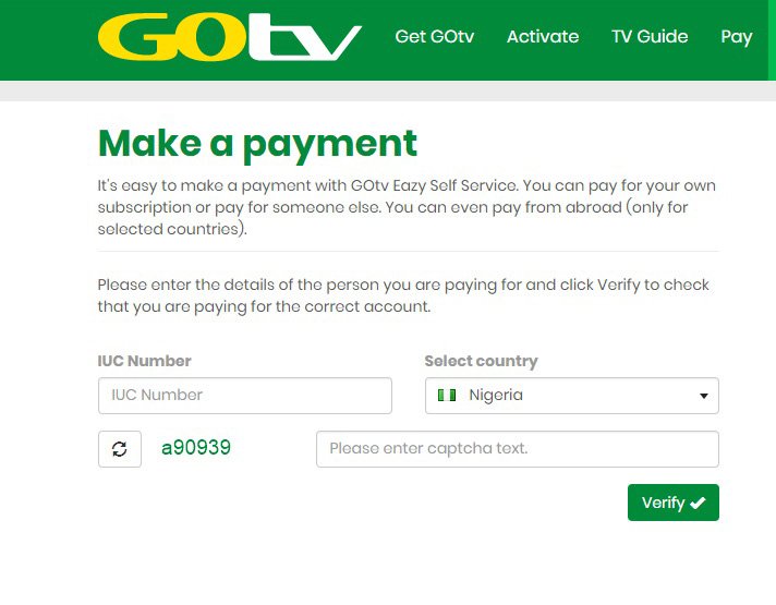How to Pay For Gotv Online