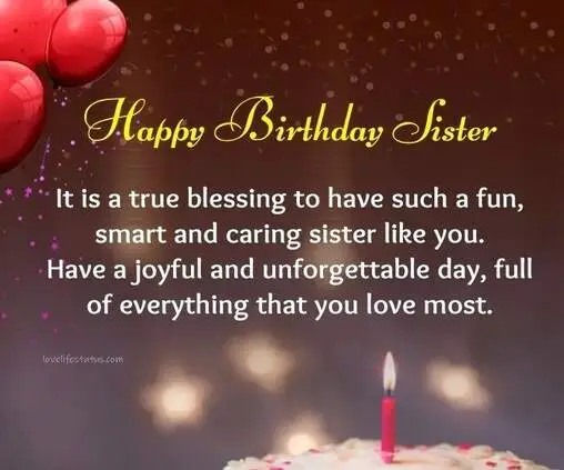 Blessing Birthday Wishes For my sister