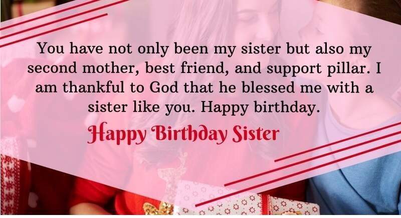Long Blessing Birthday Wishes for Sister
